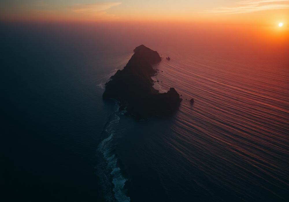 Aerial coastline frame from a campaign shoot